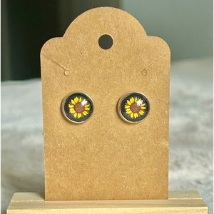 2 for $14 Handmade Sunflower Stud Earrings
